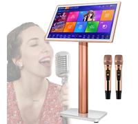 IROEJT Machine de karaoké Professionnelle - Lecteur karaoké KTV avec Microphone sans Fil, écran Tactile capacitif 19,5/22 Pouces, Lecteur Home cinéma en Ligne, 22 pouc，22inch 1TB