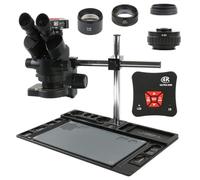 IROEJT Microscope d'observation avec Zoom 3,5x-90x + Support Multifonction en Alliage d'aluminium + caméra HDMI 4K UHD 38 MP 1080p