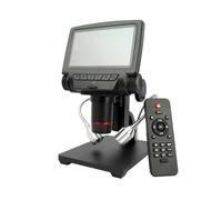 IROEJT Microscope HDMI/AV, Microscope LCD 5 Pouces, Microscope numérique USB à Longue Distance de Mise au Point pour la réparation de Circuits imprimés de téléphones Portables,