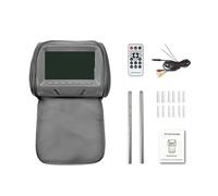 IROEJT Moniteur d'appui-tête de Voiture 7 Pouces avec Haut-Parleur MP5 FM USB SD et écran intégré, Universel et Facile à Installer pour Les Voyages，GREYCOVER
