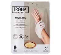 Iroha Nature Gant masque mains nourrissant à l'huile d'argan – 1 pièce