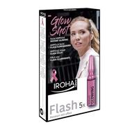 Iroha Nature - Ampoules Flash Iroha Nature Éclaircissantes et Anti-fatigue avec Aloe Vera et Collagène, 5 unités (5 x 1.5 ml)