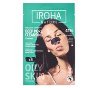 IROHA NATURE Bandelettes nasales nettoyantes Detox - Charcoal Pansement(S) 5 pc(s)