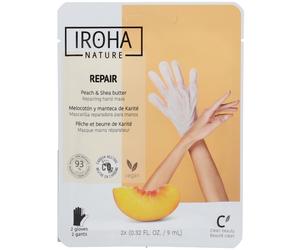IROHA NATURE Gants de masque réparateur Peach Gant(S) 18 ml