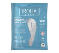 IROHA NATURE - Lot de 12 patchs anti-points noirs Microdarts | Traitement de l'acné à l'acide salicylique, niacinamide, zinc PCA, rétinol et acide hyaluronique