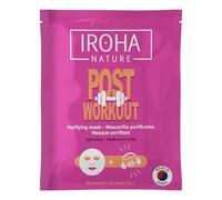 Iroha Nature Masque facial purifiant après l'exercice - Avec spiruline et acide hyaluronique - Hydrate et apaise après le sport - Masque coréen pour tous les types de peau