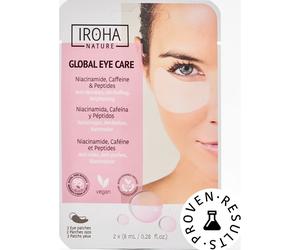 Iroha Nature Parches Ojos Niacinamida Cafeína y Péptidos 2x8ml