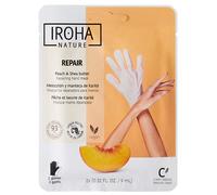 IROHA nature Pêche et beurre de karité masque mains réparateur