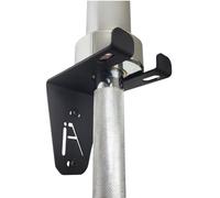 IRON AMERICAN Support mural pour barre de gym Alpha - Support mural pour haltères - 11,4 x 8,3 x 10,2 cm - Peut contenir tout matériel d'haltères olympiques standard inclus (barre Alpha unique)