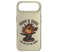 Iron and Soul Forge Forge Anvil Hammer Illustration Coque pour iPhone Air