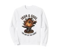 Iron and Soul Forge Forge Anvil Hammer Illustration Sweatshirt