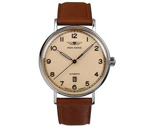 Iron Annie Amazonas Impression Montre Homme Analogique Automatique avec Bracelet Cuir 5954-3