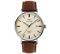 Iron Annie Montre pour Homme avec Bracelet en Cuir série Classic Automatique Date 5958, Beige/Marron, Classique