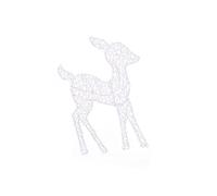 Iron Art Décoration de jardin de Noël avec lumière LED