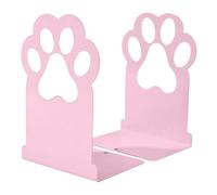Iron Book Holder - Cute Cat Desk Accessory for Organization | Pair of Decorative Bookends with Style & Strong Construction for School Home Office Library Student Teacher Reading Area