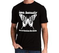 Iron Butterfly Band in A Gadda Da Vida Logo Men's T Shirt Graphic Unisex Tee Shirt Black L