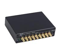 Iron Casing Clock Distributor with LED Indicators, 8 Channel Clock Distribution Amplifier with SMA Ports and Wide Voltage Range for Professional Audio Video