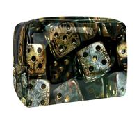 Iron Casino Trousse de maquillage pour femme en PVC avec fermeture éclair, multicolore, 18.5x7.5x13cm/7.3x3x5.1in, Trousse de toilette
