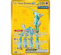 Iron Crown ex 216/162 Carte Pokémon hyper rare | Ensemble de forces temporelles | Série Scarlet & Violet | Authentifiée Titan