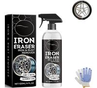 Iron Eraser Iron and Rust Remover - Rust Remover Spray on Car Wheels, Brake Components, Hinges & Metal Surfaces (1ps)