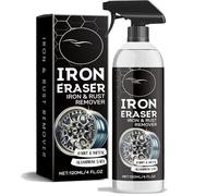 Iron Eraser Iron & Rust Remover Spray for Car Wheels & Paint, Fast-Acting Fallout & Brake Dust Cleaner, Professional Automotive Rust Remover Spray for Metal Surface Detailing (1PCS)