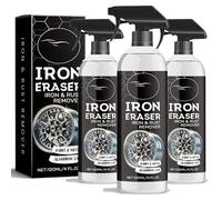 Iron Eraser Iron & Rust Remover Spray for Car Wheels & Paint, Fast-Acting Fallout & Brake Dust Cleaner, Professional Automotive Rust Remover Spray for Metal Surface Detailing (3PCS)