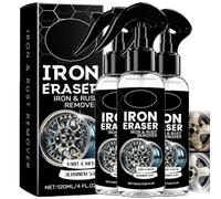 Iron Eraser Rust Remover Spray, 120ML Iron Powder Remover Spray for Car Wheels and Paint Fast Acting Rust and Brake Dust Remover,Acting Rust and Brake Dust Removers for Wheels, Tools & Hardware (3PC)