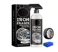 Iron Eraser Rust Remover Spray,Convertisseur de Rouille Spray,Traitement Antirouille pour Métal | Antirouille Carrosserie,anti rouille metal,Iron Powder Remover Sprays for Car Wheels and Paint (1Set)