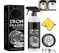 Iron Eraser Rust Remover Spray, Iron Eraser and Rust Remover,Irons Powder Remover,Fast-Acting Irons & Rusts Cleaner for Wheels,Metal,Safe on Most Automotive Finishes,Cars,Motorcycles (1)
