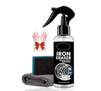 Iron Eraser Rust Remover Spray, Iron Powder Remover Sprays, Fast Acting Irons Powder Removers and Brake Dust Cleaner, Professional Automotive Rust Removal Spray (1P)