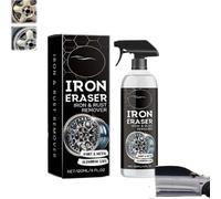 Iron Eraser Rust Remover Spray,IronEraser Iron & RustRemover Cleaner Sprays,Fast Acting Rust and Brake Dust Remover,Irons Powder RemoverSpray for Car Wheels and Paint,Automotive Surface Cleaning