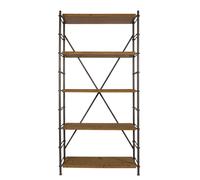 IRON - Etagere industrielle en bois et acier