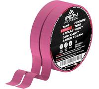 IRON FIGHTER 2X Strap Doigt 1,25cm x 13,7m (Total 27m) - JJB Jiu Jitsu Bresilien - Escalade - CrossFit - MMA - Grappling - Judo - VolleyBall - Musculation - Rouleaux de Finger Tape Rose