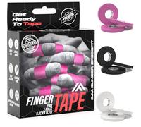 IRON FIGHTER 3X Strap Doigt 0,8cm x 13,7m (Total 41m) - JJB Jiu Jitsu Bresilien - Escalade - CrossFit - MMA - Grappling - Judo - VolleyBall - Musculation - Strap Sport - Finger Tape Rose