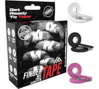 IRON FIGHTER 3X Strap Doigt 0,8cm x 13,7m (Total 41m) - JJB Jiu Jitsu Bresilien - Escalade - CrossFit - MMA - Grappling - Judo - VolleyBall - Musculation - Strap Sport - Finger Tape Blanc