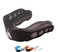 IRON FIGHTER Protège Dent Adulte Noir/Noir - Coque Dentaire En Gel Ajustable et Confortable - Protege Dents Boxe Anglaise - MMA - Rugby - Hockey - Judo - Lutte - Karate - JJB Jiu Jitsu - Kick Boxing