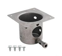 Iron Fire Burn Pot de rechange avec kit d'allumage Hot Rod - Chambre de brûleur en fonte robuste - Mise à niveau pour Traeger Zgrills Chef - Pièces de grills à granulés de bois (A)