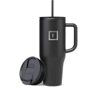 IRON °FLASK Mug Isotherme avec Paille et Poignée - 1.2L - Gobelet Isotherme en Inox À Double Paroi - Tasse Anti-fuite Sous Vide - 20h Froid, 5h Chaud - Gourde Sans BPA - Travel Mug Tumbler