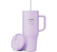 IRON °FLASK Mug Isotherme avec Paille et Poignée - 950ml - Gobelet Isotherme en Inox À Double Paroi - Tasse Anti-fuite Sous Vide - 20h Froid, 5h Chaud - Gourde Sans BPA - Travel Mug Tumbler