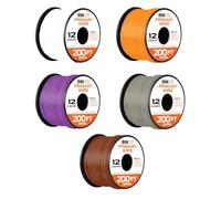 Iron Forge Cable Assortiment de 5 rouleaux de fil d'aluminium plaqué cuivre de calibre 12 pour la maison ou l'automobile 60 m