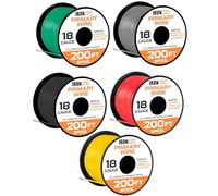 Iron Forge Cable Assortiment de 5 rouleaux de fil d'aluminium plaqué cuivre de calibre 18 pour la maison ou l'automobile 60 m