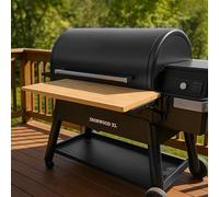 Iron Forge Tools Étagère pliante en bois de 86,4 x 30,5 cm - Compatible avec les modèles Traeger Grill Ironwood, Ironwood XL, Timberline et Timberline XL avec support d'accessoires PAL Pop and Lock