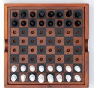 Iron & Glory Checkmate Jeu d'échecs et de dames en bois