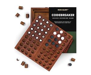 Iron & Glory Code Breaker | Jeu de société Puzzle en Bois | Idées Cadeaux d'anniversaire pour Papa et Homme | Accessoires de décoration d'intérieur et décoration de Table Basse | Jeux de stratégie et