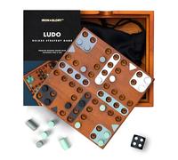 Iron & Glory Jeu de société Ludo | Puzzles et Jeux en Bois | Jeux de société pour soirée en Famille | Décoration de Table Basse | Jeux de société familiaux pour soirées de Jeux | Jeux à 4 Joueurs et