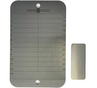 IRON HODL - Steel Wallet Single 24+1 avec plaque de test Bitcoin Wallet | Portefeuille en acier inoxydable de 2 mm d'épaisseur pour récupération de graines de phrase Bitcoin Miner à froid