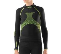 Iron ic - T-Shirt Junior Manches Longues Seamless Thermique Cut Resistant - Coupe Slim - Art. 201984 (Noir, 12/14)