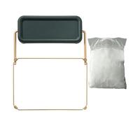 Iron Kitchen Sink Strainer Holder | Food Waste Filter Mesh Bag Stand With 100 Bags | Fruit Vegetable Draining Rack | Countertop Scrap Drying Frame