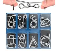 Iron Link Puzzle Lock and Unlock Toy, Metal Puzzle Set,Iron Link Unlock Interlock Game, for Adults Kids Home Party Birthday Preschool Classroom Travel