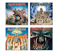 Iron Maiden 4 X Aimant Albums Final Frontier Various Designs Nouveau Set